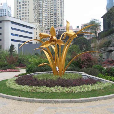 不锈钢花蕊 广场景观雕塑-宏通雕塑