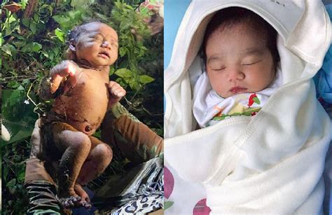 泰国一名新生女婴被遗弃在偏僻树林里两天仍幸运存活