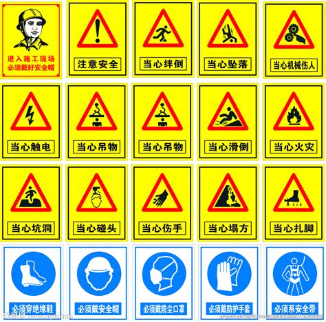 警示标志大全图片