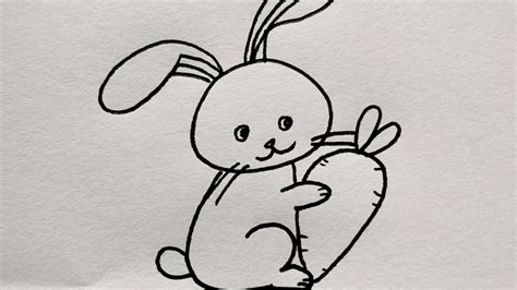坐着兔子的简笔画(坐着兔子的简笔画图片) | 抖兔教育