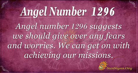 Angel Number 1296 Meaning: Embrace Divine Guide - SunSigns.Org