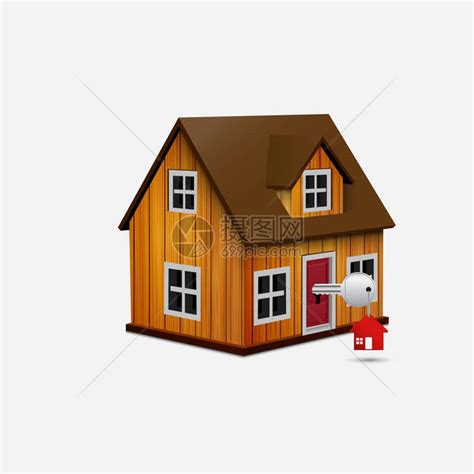两个红房子高清图片下载-正版图片321400529-摄图网