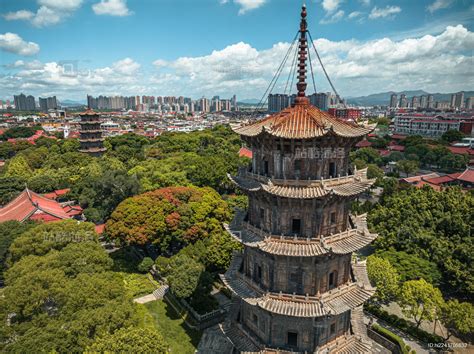 泉州开元寺东西塔,历史古迹景区,旅游景点,摄影素材,汇图网www.huitu.com