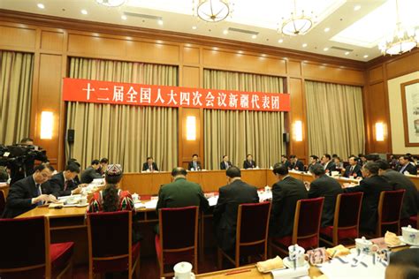 新疆代表团举行全体会议 审议政府工作报告_中国人大网