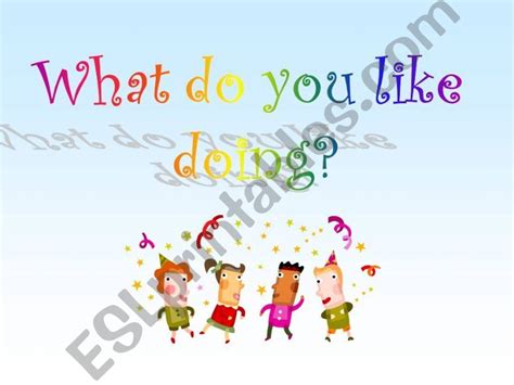 ESL - English PowerPoints: What do you like doing