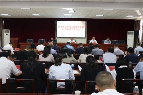 沙市区委农村工作领导小组2023年第三次会议召开-荆州市沙市区政府网