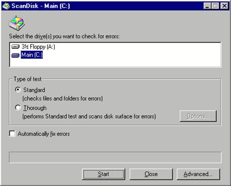 Microsoft ScanDisk - informations de base et extensions de fichier ...