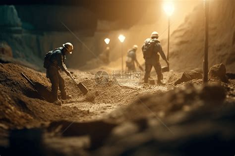 稀土开采工人开采矿物质高清图片下载-正版图片600074178-摄图网