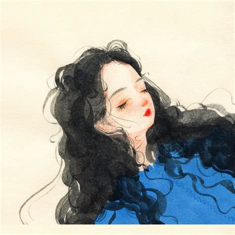 甜美女生头像绘画教程