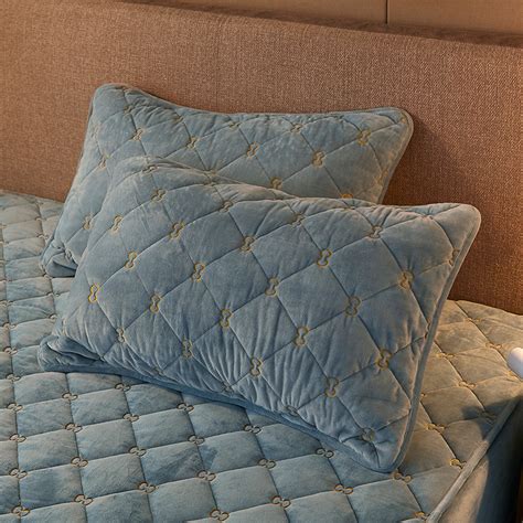 日式无印天鹅绒枕套良品单品枕头套子纯色保暖柔软单品枕套一对-阿里巴巴