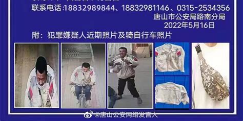 唐山市公安局发布悬赏协查通报！嫌疑人持凶器作案后逃跑，可能随身携带刀具_手机新浪网