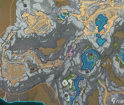 矿洞场景 水晶矿场 地下副本地图 蓝水晶石头 矿石 洞穴 洞窟 悬浮山体 - 综合模型 蛮蜗网
