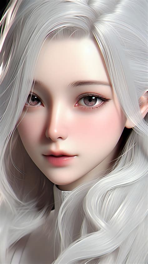 白发美眉非主流头像