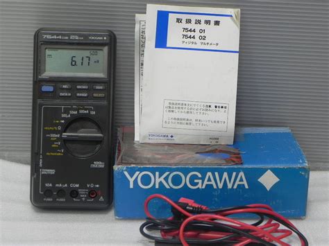 YOKOGAWA 7544 02 デジタルマルチメーター 横河電機 通電OK 測定 計測／元箱入り・取説付属