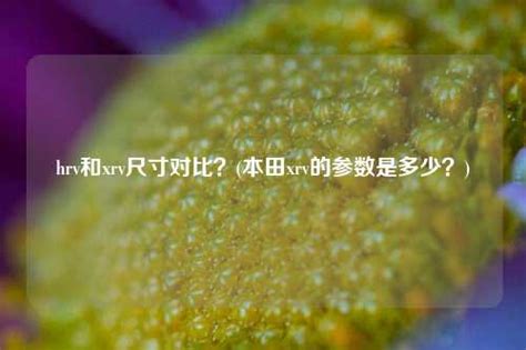 hrv和xrv尺寸对比？(本田xrv的参数是多少？)