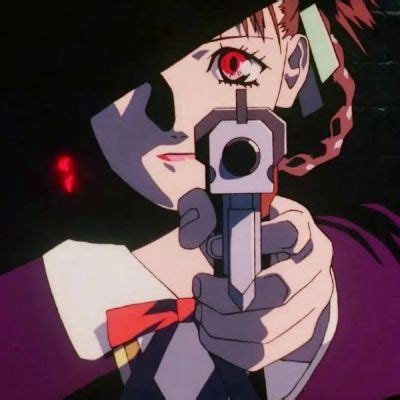 非主流持枪头像