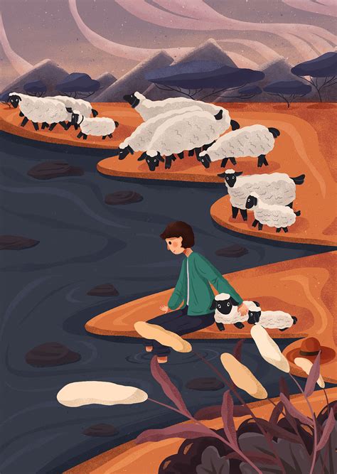 手绘卡通羊羔免抠元素PNG图片素材下载_卡通PNG_熊猫办公