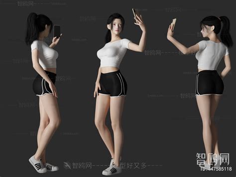 现代女人3D模型下载_3dmax现代女人模型编号447585118-智鸥网