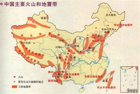 中国四大地震带和23条地震带分布图详细介绍_地区