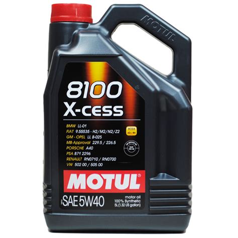 摩特(MOTUL)机油5W-40 Motul摩特 欧洲进口 8100X-CESS 5W-40 A3/B4 SN级 全合成机油润滑油 5L【价格 ...