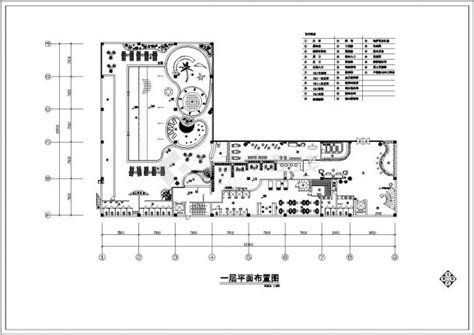 某四层洗浴中心装修设计cad平面布置图_土木在线