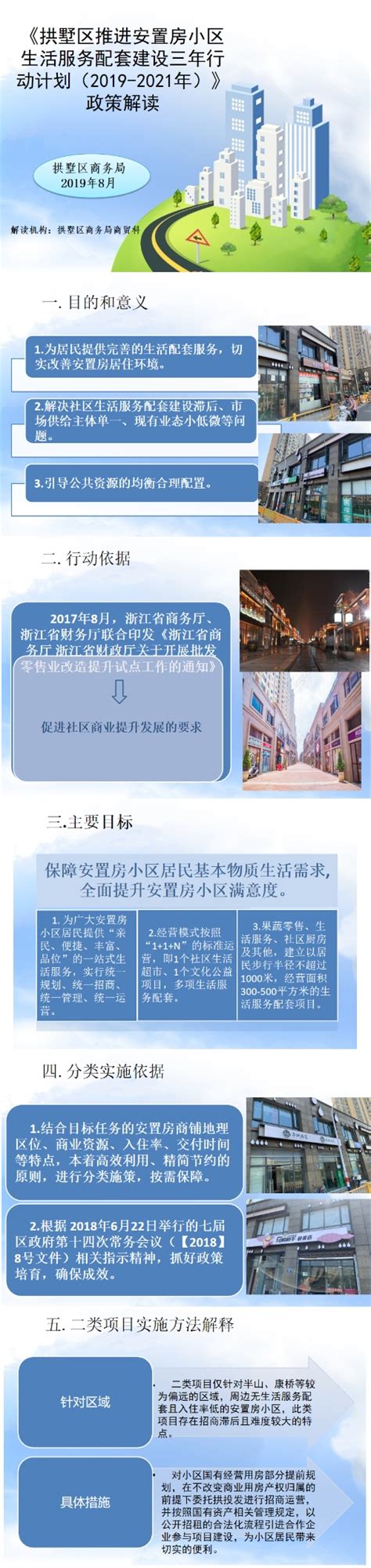 《杭州市拱墅区人民政府办公室关于印发拱墅区推进安置房小区生活服务配套建设三年行动计划（2019—2021年）的通知》的政策解读