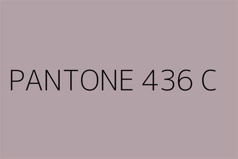 PANTONE 436 C Color HEX code