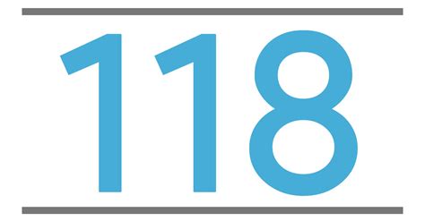 QUE SIGNIFICA EL NÚMERO 118 - Significado de los Números