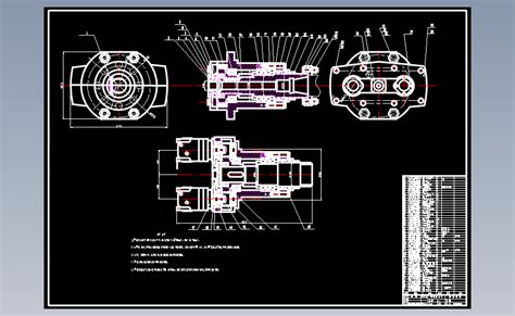 动力头结构_AutoCAD 2007_模型图纸下载 – 懒石网