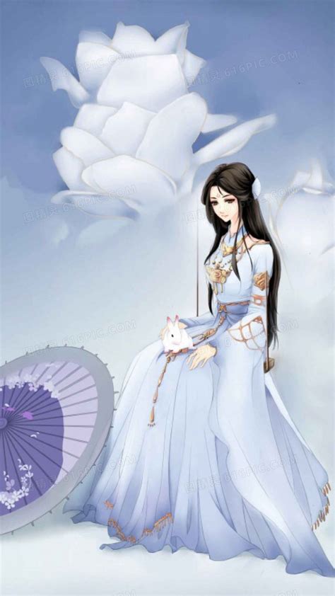 古风头像玉兔嫦娥女生版