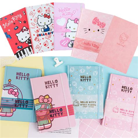 Hello Kitty 100 Sheet Locking Diary with Key and 4 Color Pen : Amazon ...