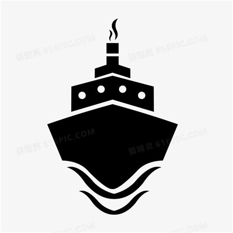 白色帆船标志_素材中国sccnn.com