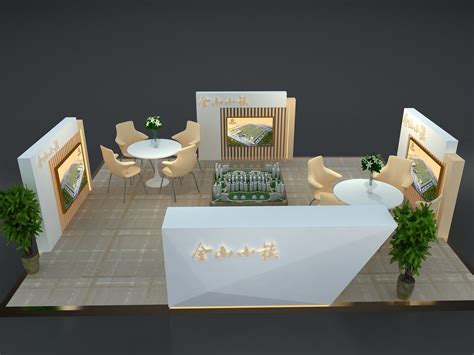 金山小镇房地产展位展示展览设计3D效果图|三维|场景|3D设计师NG男 - 原创作品 - 站酷 (ZCOOL)