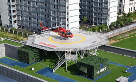 屋顶直升机停机坪_停机坪|直升机停机坪|设计|安装|航空障碍灯|楼顶停机坪-福莱航空