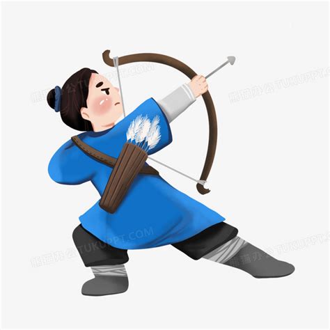 古风头像动漫射箭女生
