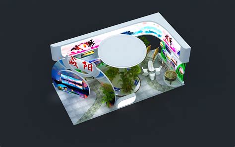 咸阳市2 农产品展 地方政府展 3D效果图展会设计_3D设计联系我-站酷ZCOOL