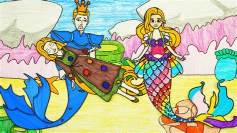 美人鱼公主和王子动画片_芭比娃娃手工制作衣服 - 随意云
