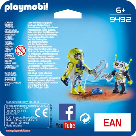 Playmobil 9492 Space Astronaut and Robot Duo Pack : Amazon.co.uk: Toys ...