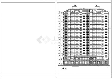 18层高层住宅楼建筑设计施工cad图纸_住宅小区_土木在线