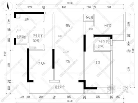 三室一厅房子设计平面图_土巴兔装修效果图