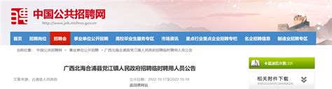 2022年广西北海合浦县党江镇人民政府招聘临时聘用人员公告