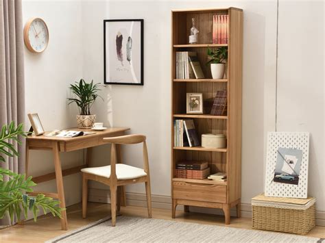 实木书桌书柜书架组合哪种牌子比较好 书桌书柜书架一体组合实木价格