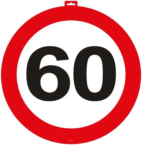 60th Birthday Party Door Traffic Sign | 60th Birthday Party Decorations ...