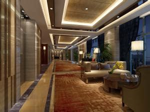 新中式酒店过道走廊3D模型下载_模型ID:49279-让提网