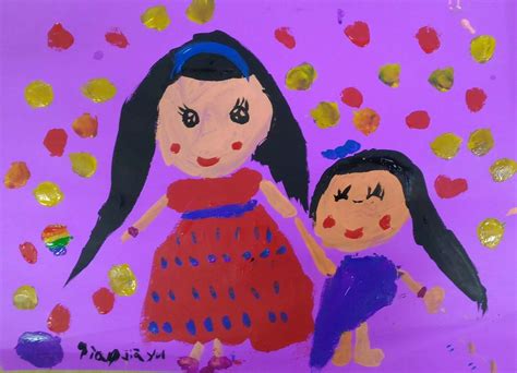 妈妈我爱你三八妇女节儿童画作品大全_简笔画 - 搜图案网