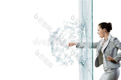 打碎玻璃的女人-包图企业站