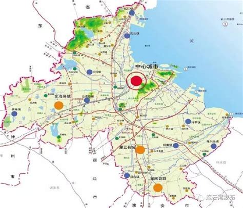 连云港城市总体规划（2008-2030年），涉及近中远期规划_中心