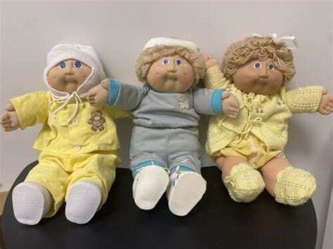 Original cabbage patch kids dolls vintage 1982 Lot Of 3 Plus Bonus ...