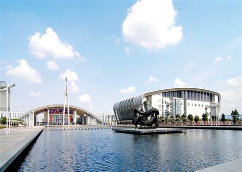 宁波国际会展中心城市环境,都市风光,建筑摄影,摄影素材,汇图网www.huitu.com