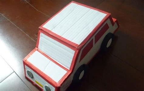 纸板仿真车模DIY－超精致的公交车巴士模型手工教程